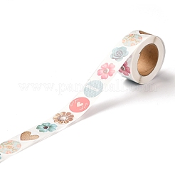 3d наклейки в виде цветов и сердечек в рулонах&nbsp;DIY-B031-05