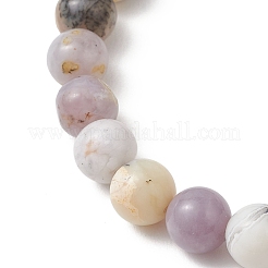 Эластичные браслеты из натурального африканского опала и синтетической бирюзы для женщин и мужчин.&nbsp;BJEW-JB13313