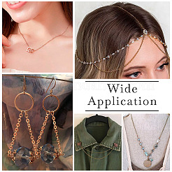 Железные плоские кабельные цепи с латунным покрытием&nbsp;CH-TAC0007-02R