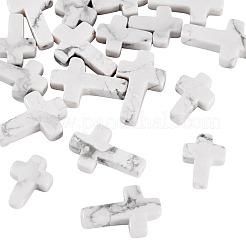 20шт 2 стиля натуральные бусины из говлита&nbsp;G-TA0002-85