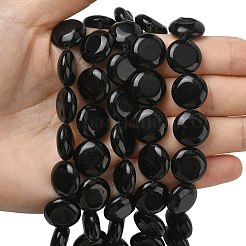 Бусины из натурального черного оникса&nbsp;G-L648-B21-15mm