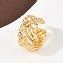 Регулируемые эмалированные манжеты из нержавеющей стали 304 для женщин&nbsp;RJEW-A074-06G