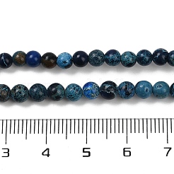 Нити бусин из окрашенного натурального регалита/императорской яшмы/морского осадка яшмы&nbsp;G-B124-C04-05