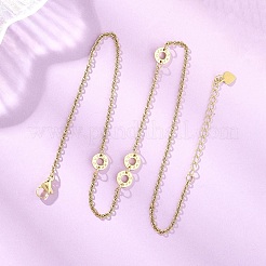 Цепочки-колье из нержавеющей стали 304 с дисками любви&nbsp;NJEW-JN05660