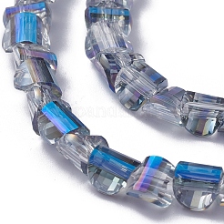 Стеклянные бусины с гальваническим покрытием &nbsp;EGLA-L023B-HR01