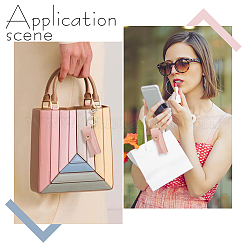 Портативный брелок-держатель для помады из искусственной кожи&nbsp;KEYC-WH0029-56B