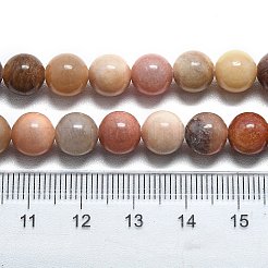 Естественный окаменелого дерева круглые бусины пряди&nbsp;G-D356-C01-8mm