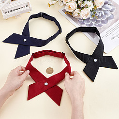 3шт. 3-х цветный полиэстеровый регулируемый женский галстук&nbsp;AJEW-HY0002-57