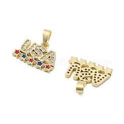 Латунные микро проложить кубического циркония подвески&nbsp;KK-H206-13G