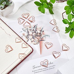 100 шт. железные скрепки в форме сердца&nbsp;TOOL-WH20002-03A-RG