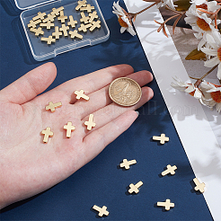 30шт. латунные бусины крестообразные&nbsp;KK-ME0002-39