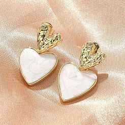 Латунные болтающиеся серьги&nbsp;EJEW-F359-12G-02