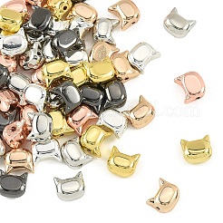 60шт 6 цвета гальванические стеклянные бусины&nbsp;EGLA-YW0005-70