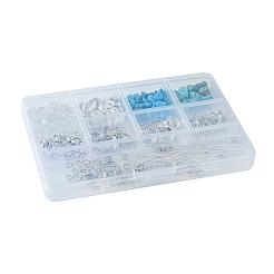 Смешанный камень из натурального и синтетического камня с подвесками из сплава&nbsp;FIND-FS0002-16