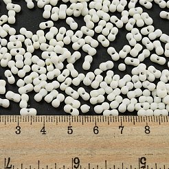 Непрозрачный матовый стеклянный бисер цвета макарон&nbsp;X1-SEED-K009-12B-16