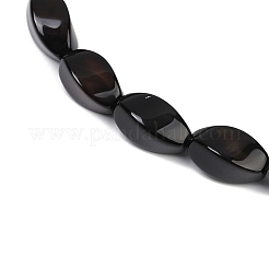Натуральные бусины из черного оникса (окрашенные и нагретые)&nbsp;G-U018-G07-01