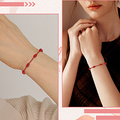 12шт. браслеты на удачу с 7 узлами&nbsp;BJEW-SP0001-26