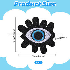 9 шт. компьютерная вышивка тканевых лоскутов&nbsp;PATC-FH0001-28B