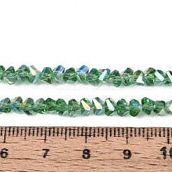 Гальванизируйте прозрачное стекло бисер нитей&nbsp;GLAA-N021-4mm-27