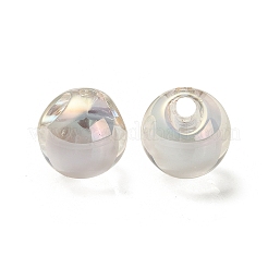 Прозрачное УФ-покрытие радужные переливающиеся акриловые бусины&nbsp;OACR-P015-03L