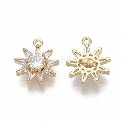 Латунные микро проложить кубического циркония подвески&nbsp;X-KK-S354-099-NF