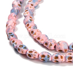 Синтетических нитей бирюзовые бусы&nbsp;TURQ-F019-02A