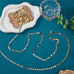 5м стойка из латуни с покрытием ручная работа плоские пайетки цепи&nbsp;CHC-SC0001-11