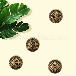 20 шт. пуговицы из сплава с 1 отверстиями&nbsp;BUTT-GF0004-10AB