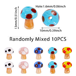 10шт ручной работы сглаз бусины лэмпворк&nbsp;LAMP-TA0001-95A