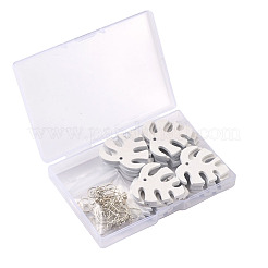 Наборы для самостоятельного изготовления сережек-подвесок в виде листьев монстеры&nbsp;DIY-TA0008-38