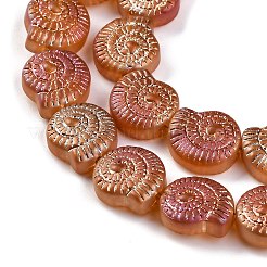 Стеклянные бусины с гальваническим покрытием &nbsp;EGLA-F164-FR03