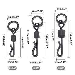 90шт 3-х стильный латунный рыболовный роликовый подшипник-соединитель&nbsp;FIND-FH0003-29
