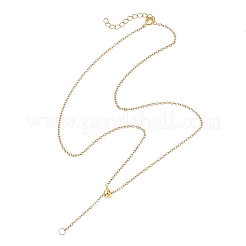 Регулируемая цепочка-лариата из нержавеющей стали 304 толщиной 2 мм.&nbsp;NJEW-JN05859