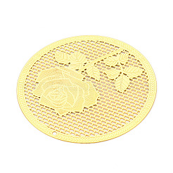 Латунные филигранные большие кулоны&nbsp;KKC-T003-05G