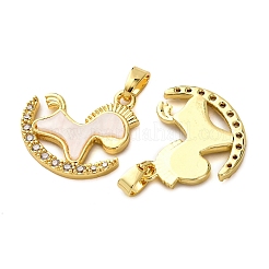 Латунные микро проложить кубического циркония подвески&nbsp;KK-F911-05G