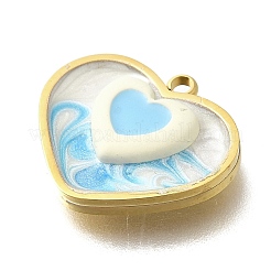 Подвески из нержавеющей стали 304 с эмалью&nbsp;LS-STAS-Q347-01G-A