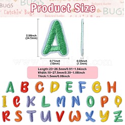 130 шт. 26 стиля полиэстеровых и хлопковых вышитых тканевых нашивок&nbsp;PATC-CJ0001-08