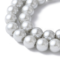 Выпечка окрашены перламутровый стекла жемчужные нити круглый шарик&nbsp;LS-HY-XCP0001-23