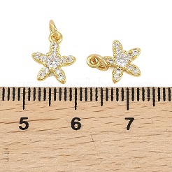 Латунные микропаве прозрачные кубические циркониевые подвески&nbsp;KK-D218-23G-03