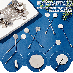 80 шт. фурнитура для броши из нержавеющей стали 201&nbsp;STAS-UN0058-67