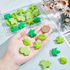 24шт 4 стиля силиконовые бусины&nbsp;SIL-GO0001-36