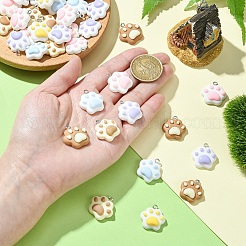 12 шт. 6 цвета непрозрачные подвески из смолы&nbsp;RESI-YW0003-44