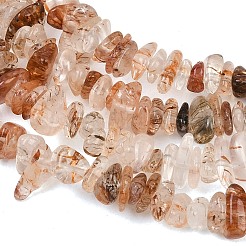 Нити бусин из рутилированного кварца из натурального черного золота&nbsp;G-G905-20A