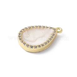 Латунные микро проложить кубического циркония подвески&nbsp;KK-K399-02G-01