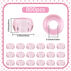 800cs прозрачные пластиковые бусины&nbsp;KY-SP0001-52A