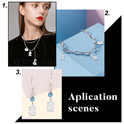 200 шт. 4 подвески из хирургической нержавеющей стали 316&nbsp;STAS-DC0003-49