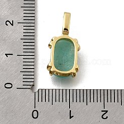 Подвески из натурального амазонита ограненные овальные&nbsp;KK-F899-03B-G