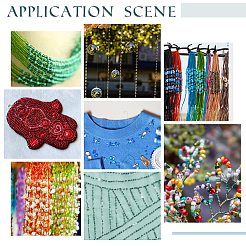 219 г 15 вида стеклянных стеклянных бусин и круглых бусин&nbsp;SEED-DC0001-03