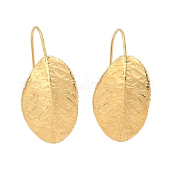Серьги-подвески в форме листьев из нержавеющей стали 304&nbsp;LS-EJEW-V012-01G