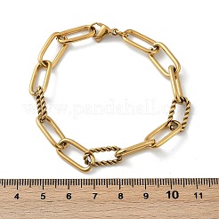 Ионное покрытие (ip) 304 нержавеющая сталь скрепки цепочка браслеты&nbsp;LS-BJEW-F412-02G